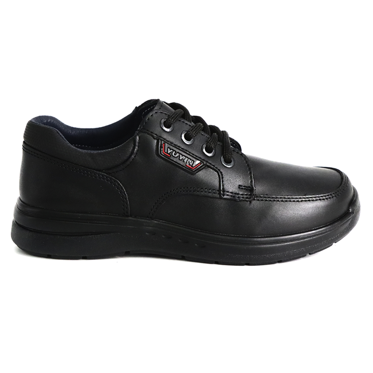 Foto 2 pulgar | Zapato Escolar Yuyin Piel Negro Para Niño