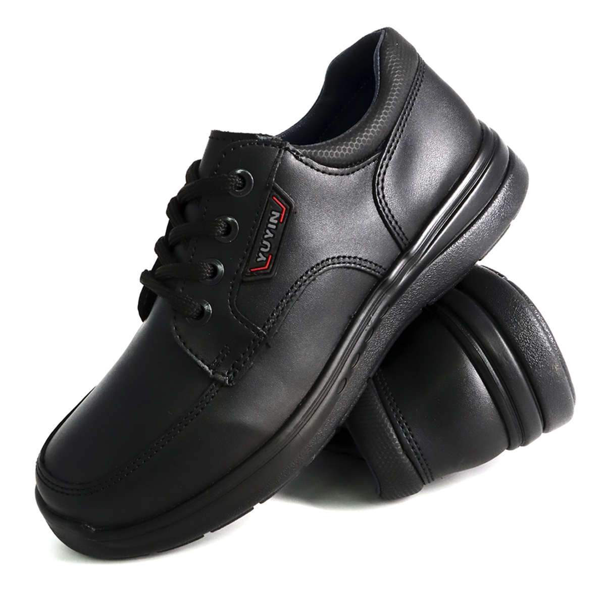 Foto 3 pulgar | Zapato Escolar Yuyin Piel Negro Para Niño