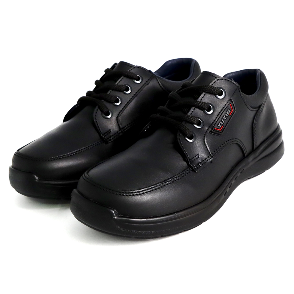 Foto 9 pulgar | Zapato Escolar Yuyin Piel Negro Para Niño