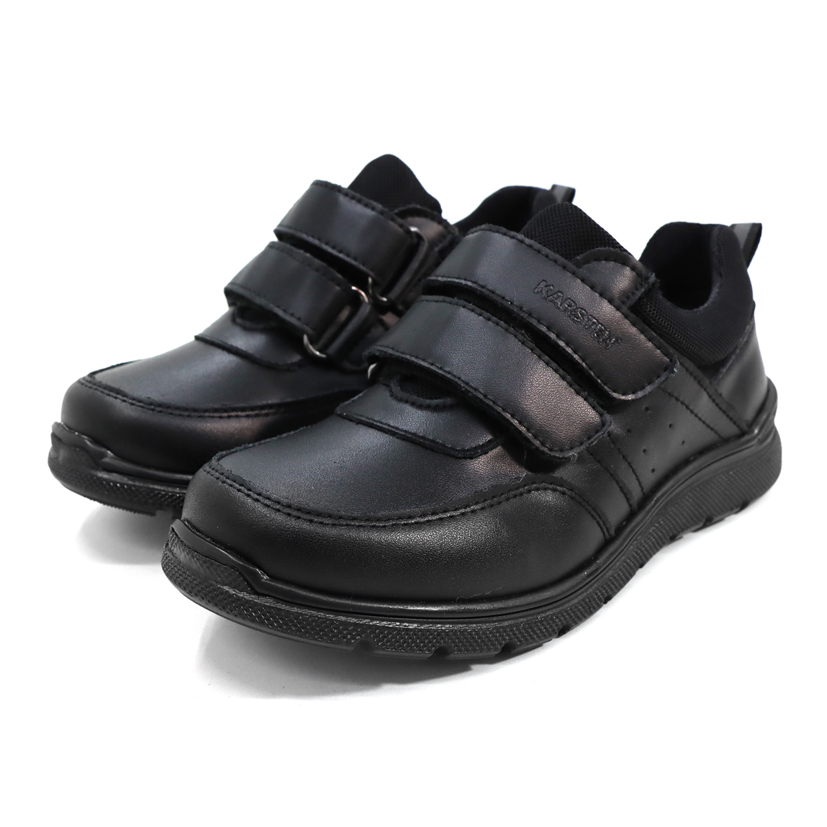 Foto 9 pulgar | Zapato Escolar Karsten Piel Negros Para Niño