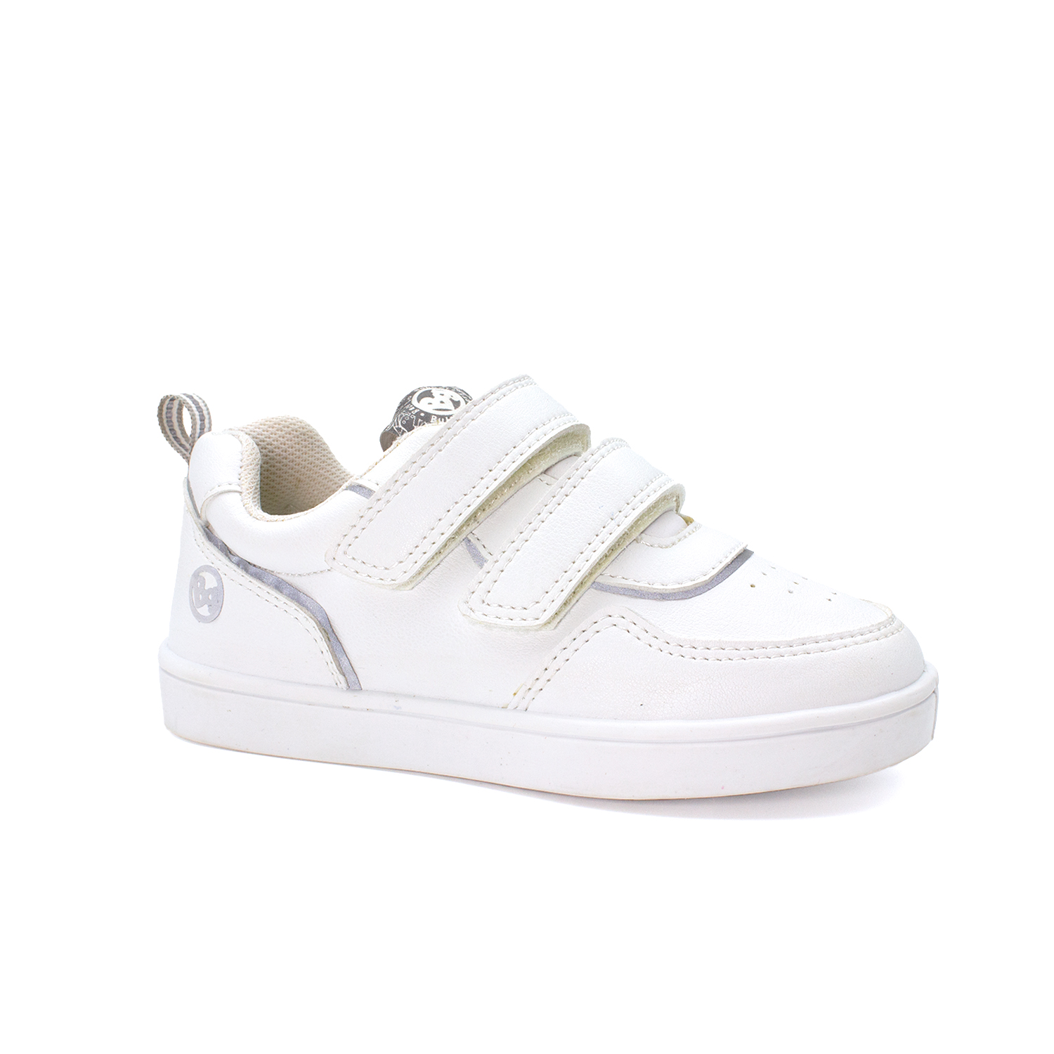 Foto 4 pulgar | Tenis Escolares Bubble Gummers Blancos Orus Velcro Para Niños