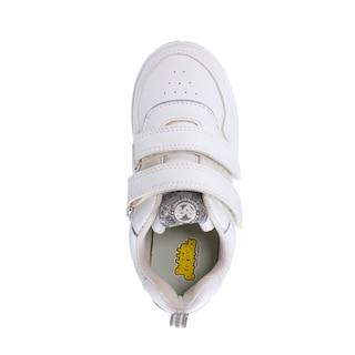 Foto 5 | Tenis Escolares Bubble Gummers Blancos Orus Velcro Para Niños