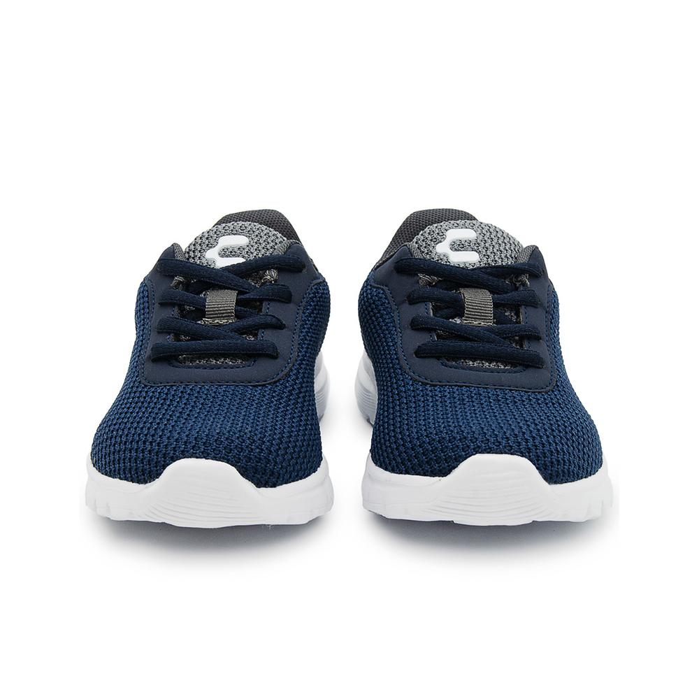 Tenis Charly Sport Para Niño Ligeros Transpirable Deportivo Running Marino/gris Gris Oscuro
