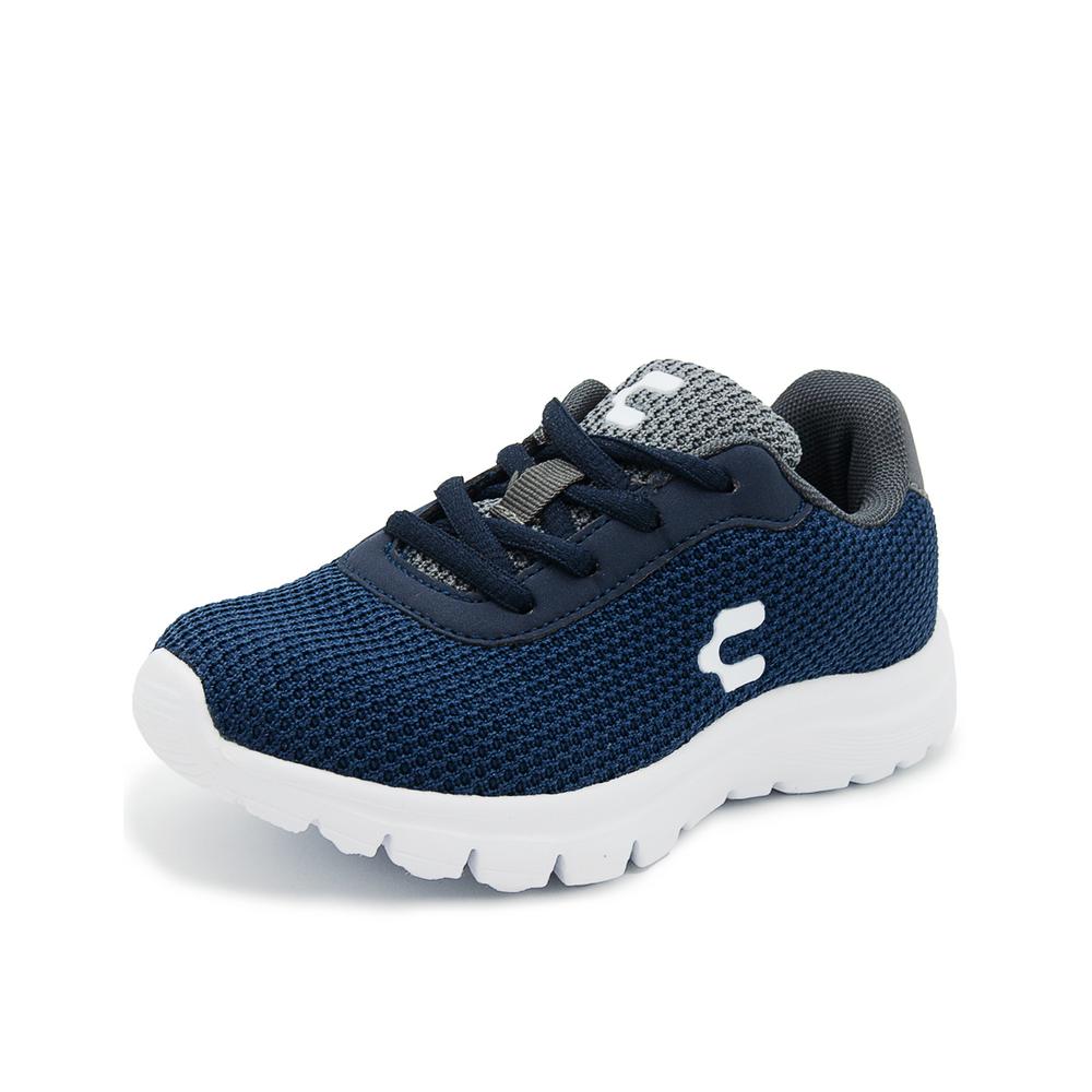 Foto 4 | Tenis Charly Sport Para Niño Ligeros Transpirable Deportivo Running Marino/gris Gris Oscuro