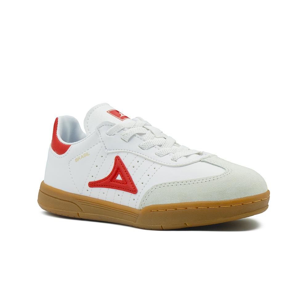 Foto 6 pulgar | Tenis Pirma Brasil Sneaker Para Niño Estilo Urbano Deportivo Rojo