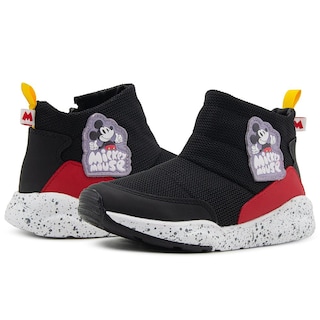 Foto 2 | Tenis Niño Bota Tropicana Negro Mickey Mouse Antiderrapates Negro
