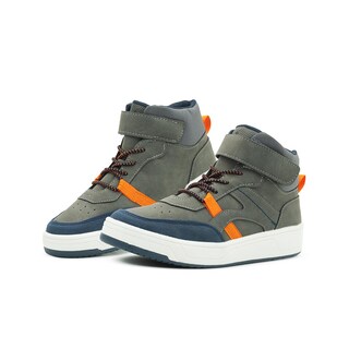 Foto 1 | Roddyck Niño Tenis Bota Gris Casual Antiderrapante Velcro Gris Oscuro