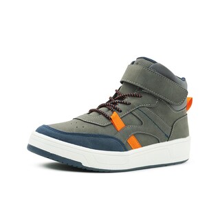 Foto 3 | Roddyck Niño Tenis Bota Gris Casual Antiderrapante Velcro Gris Oscuro