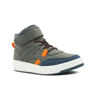 Foto 4 | Roddyck Niño Tenis Bota Gris Casual Antiderrapante Velcro Gris Oscuro