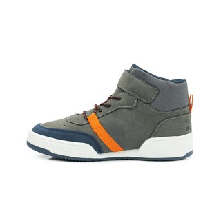 Foto 5 | Roddyck Niño Tenis Bota Gris Casual Antiderrapante Velcro Gris Oscuro