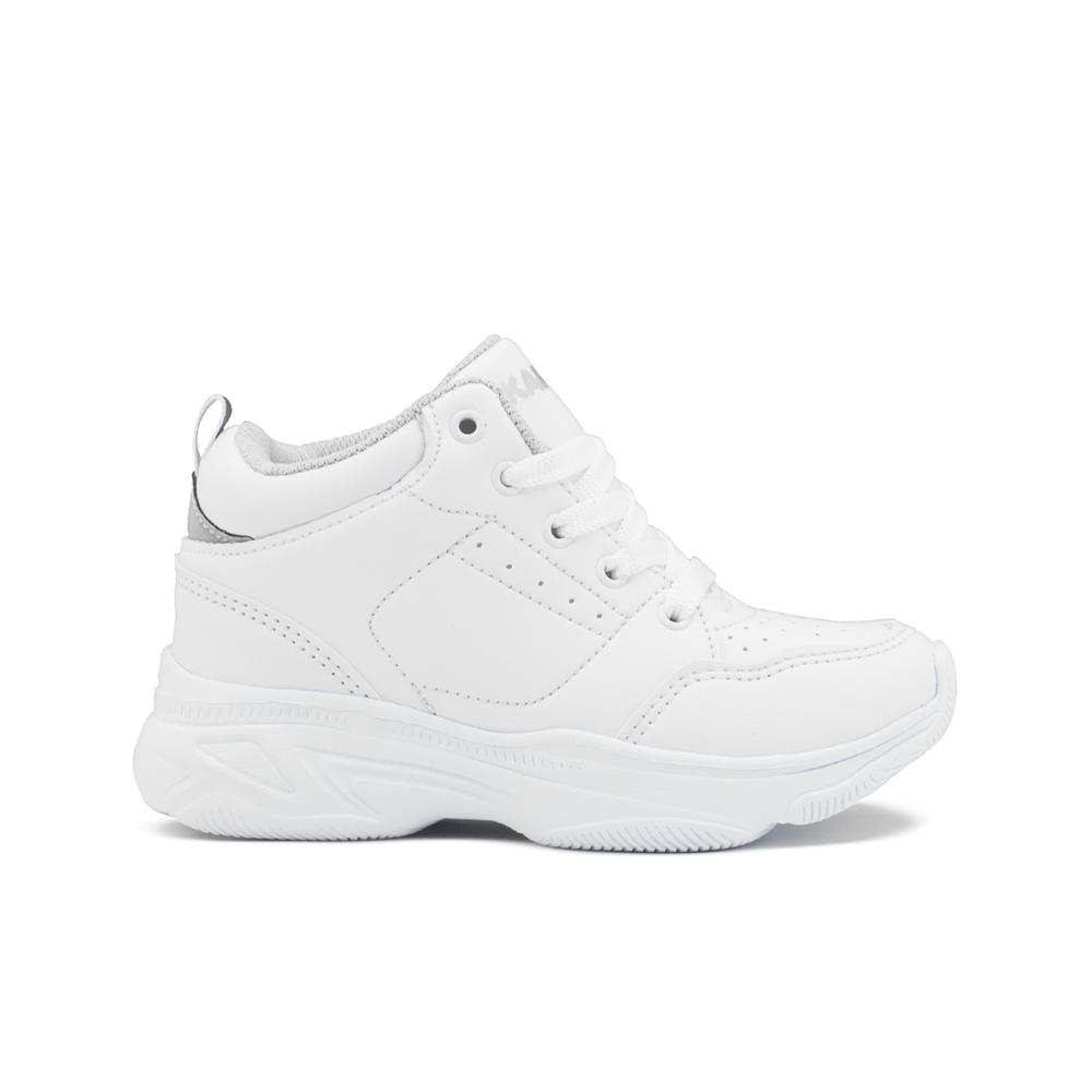 Foto 1 | Tenis Bota Escolar Para Niño Karsten Running Antiderrapante Blanco