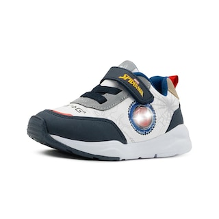 Foto 3 | Tenis Niño Luces Marvel Spider Man Antiderrapante 15-21 Blanco
