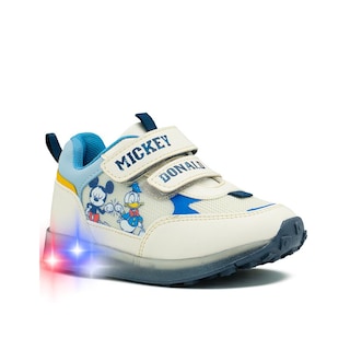 Foto 4 | Tenis Con Luces Tropicana Para Niño Donald Mickey En Beige Beige