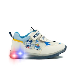 Foto 6 | Tenis Con Luces Tropicana Para Niño Donald Mickey En Beige Beige
