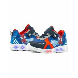 Foto 3 | Tenis Con Luces Tropicana Para Niño Ligero Spiderman Cómodo Azul Marino