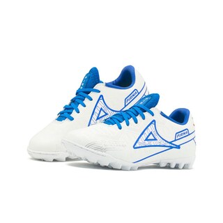 Foto 1 | Tenis Pirma Para Niño Fútbol Soccer Tachos Blanco/azul 15-17 Blanco