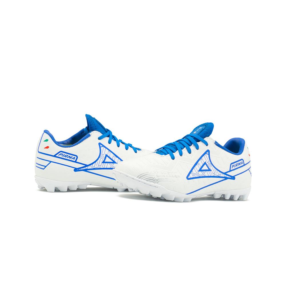 Foto 3 pulgar | Tenis Pirma Para Niño Fútbol Soccer Tachos Blanco/azul 15-17 Blanco