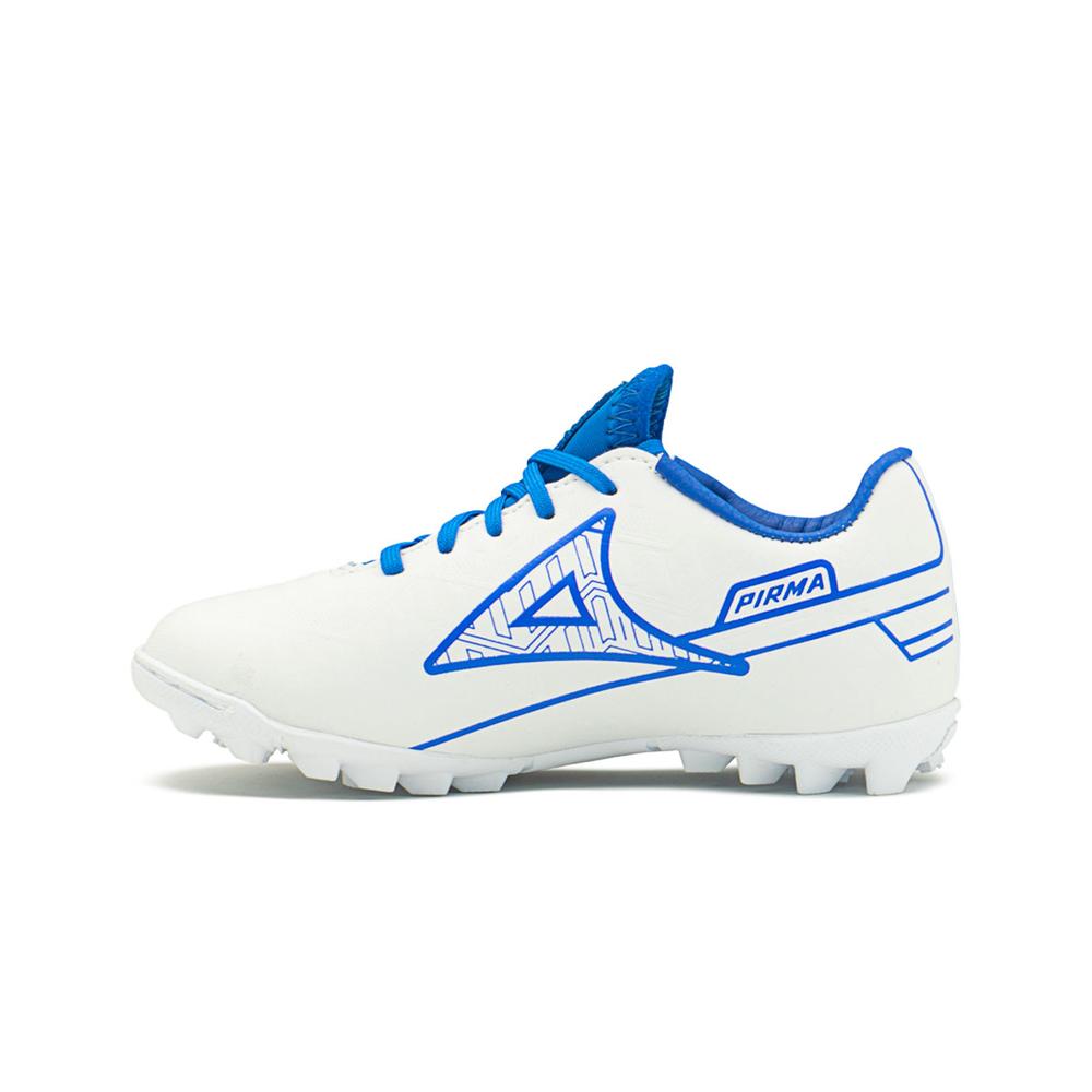 Foto 6 pulgar | Tenis Pirma Para Niño Fútbol Soccer Tachos Blanco/azul 15-17 Blanco