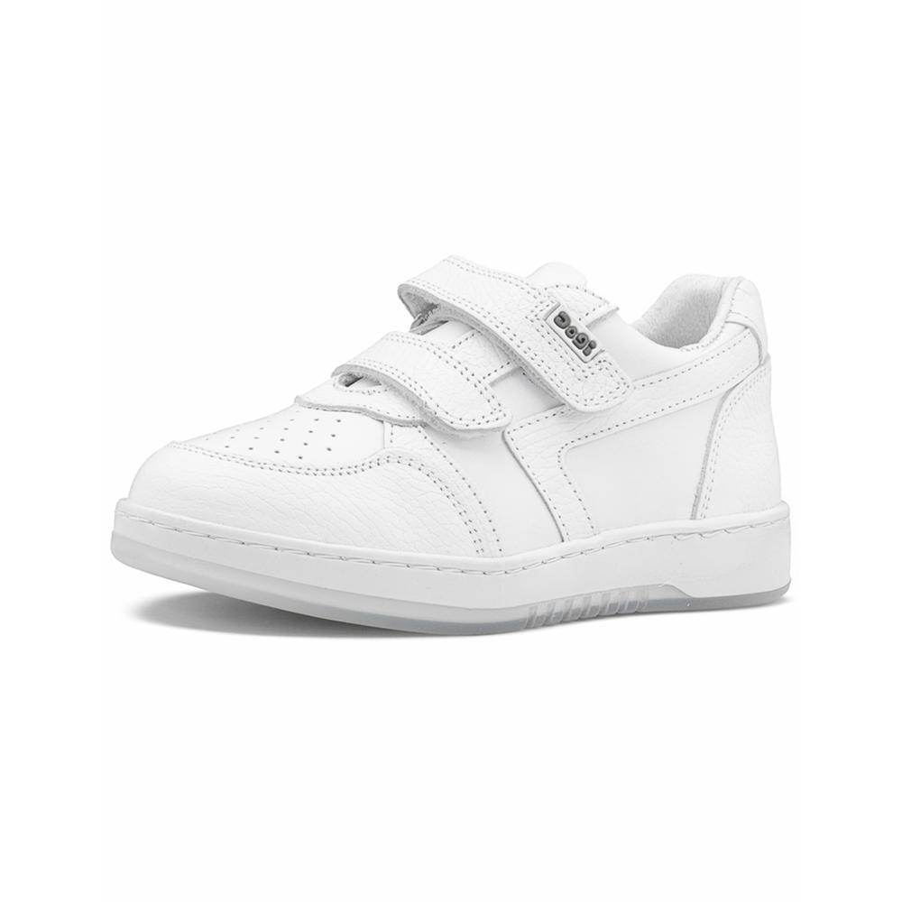 Foto 5 pulgar | Tenis Escolar Dogi Para Niño Ajuste Contactel Antiderrapante Blanco