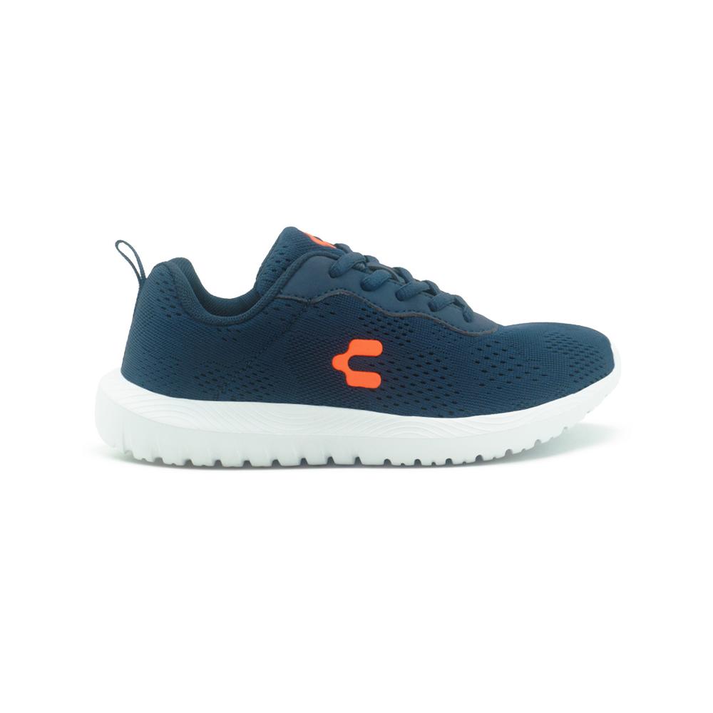 Foto 1 | Tenis Charly Kids Para Niño Deportivos Ligeros Suela Eva Marino/naranja Azul Oscuro
