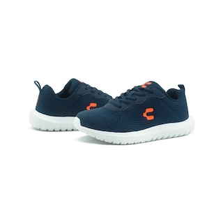 Foto 3 | Tenis Charly Kids Para Niño Deportivos Ligeros Suela Eva Marino/naranja Azul Oscuro