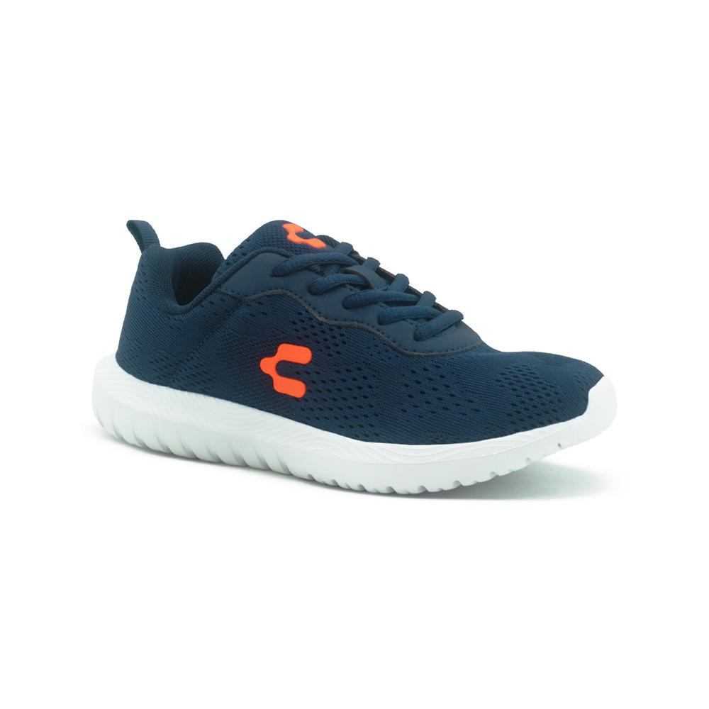Foto 5 | Tenis Charly Kids Para Niño Deportivos Ligeros Suela Eva Marino/naranja Azul Oscuro