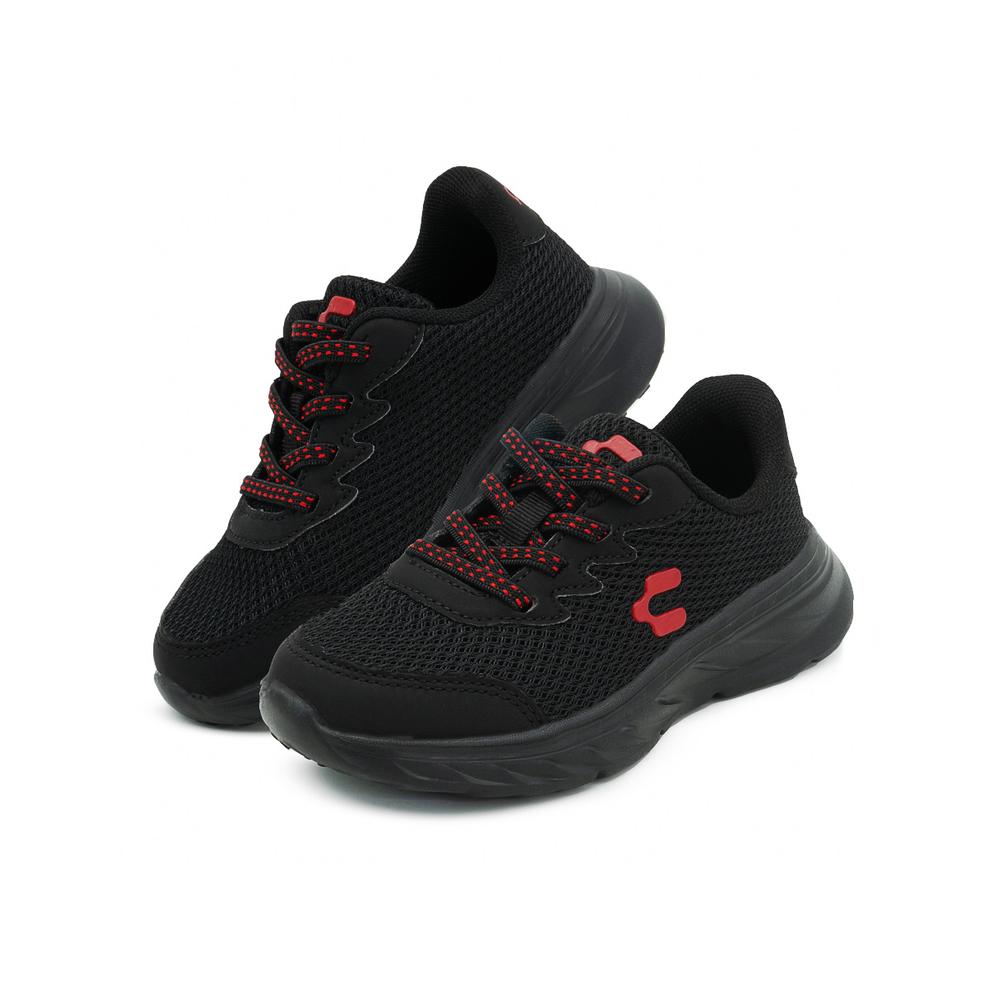Tenis Charly Para Niños Cómodos Ligeros Running Color Negro Negro
