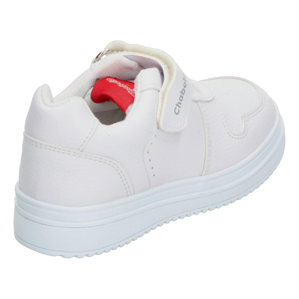 Foto 4 pulgar | Tenis Deportivo Escolar Niño Chabelo Color Blanco Lengueta Roja Sports Casual Junior Infantil Blanco