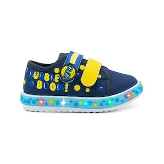 Foto 7 | Tenis Bubble Gummers Luces Led Casuales Velcro Niño Marino Azul Marino