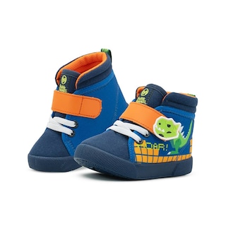 Foto 1 | Tenis Bota Bubble Gummers Para Niño Sox Color Marino 12-17 Naranja