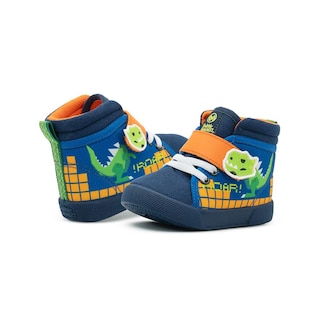 Foto 2 | Tenis Bota Bubble Gummers Para Niño Sox Color Marino 12-17 Naranja