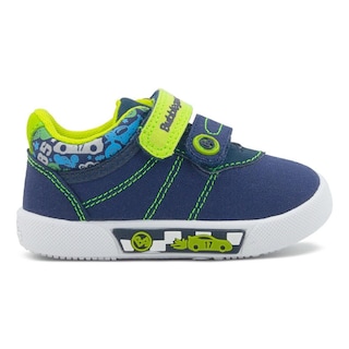 Foto 1 | Tenis Para Niño Bubble Gummers Luck Marino Verde 12-17 Azul Marino
