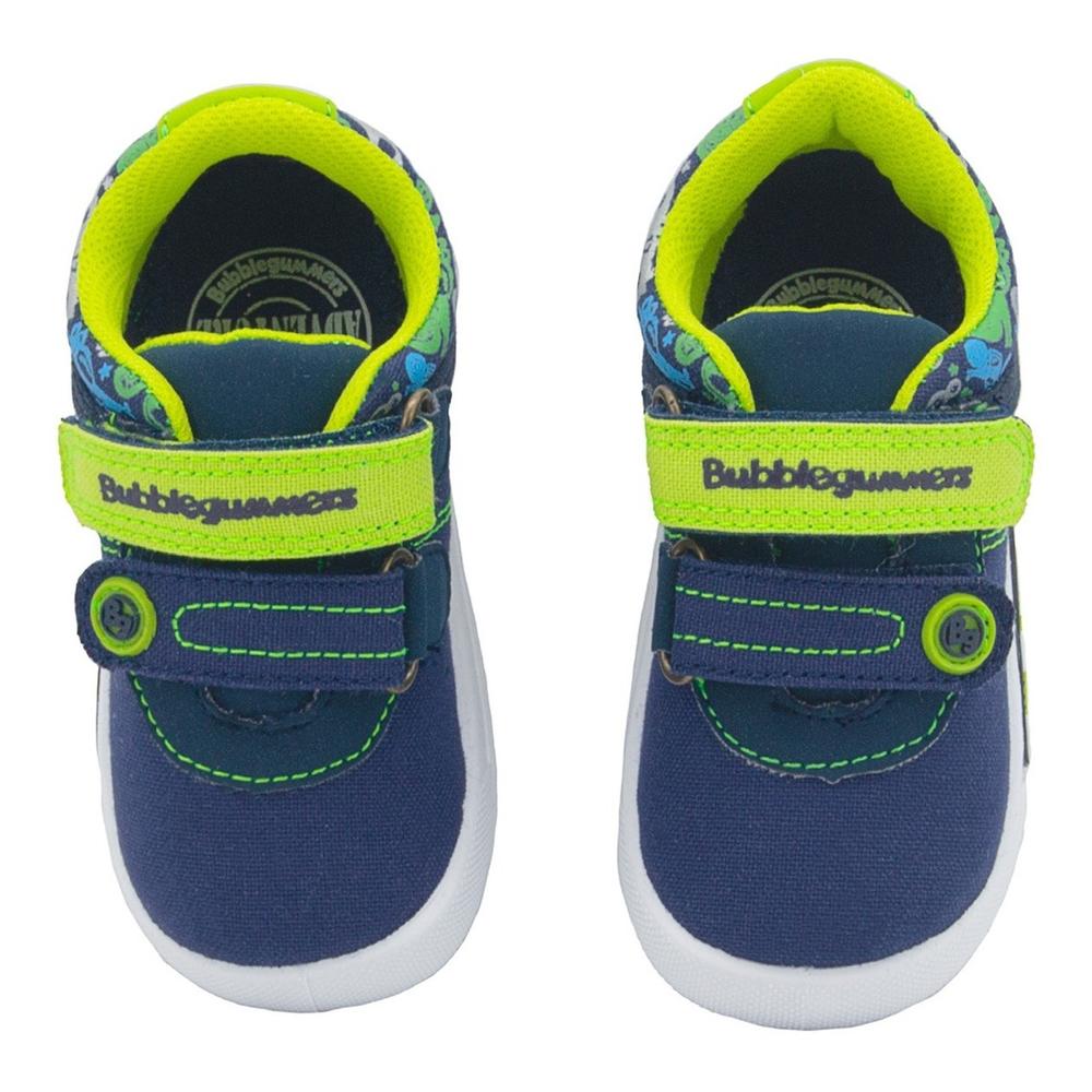 Foto 5 pulgar | Tenis Para Niño Bubble Gummers Luck Marino Verde 12-17 Azul Marino