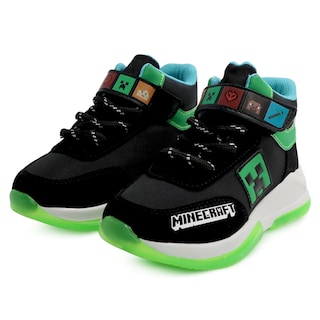 Foto 6 | Tenis Minecraft Creeper Media Bota Negro Para Niño