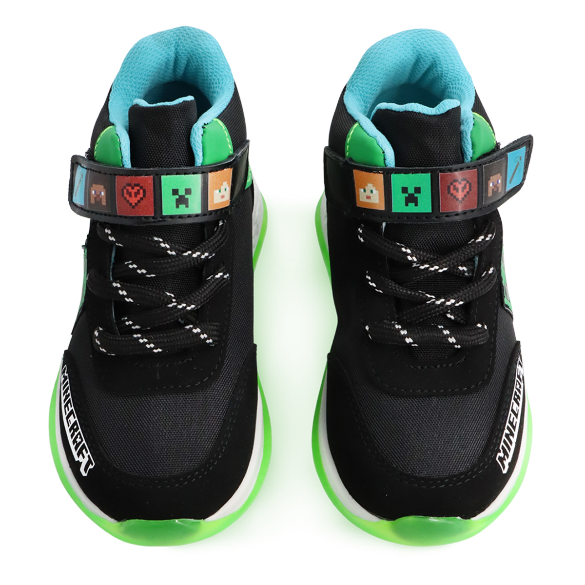 Foto 8 pulgar | Tenis Minecraft Creeper Media Bota Negro Para Niño