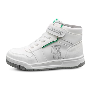 Foto 1 | Tenis Minecraft Creeper Media Bota Blancos Para Niño