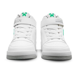 Foto 7 | Tenis Minecraft Creeper Media Bota Blancos Para Niño