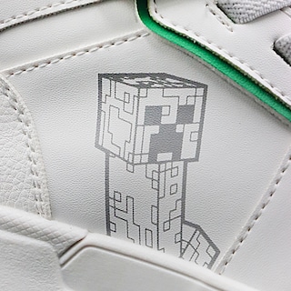 Foto 8 | Tenis Minecraft Creeper Media Bota Blancos Para Niño