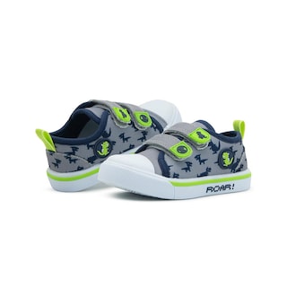 Foto 2 | Tenis Para Niño Bubble Gummers Dinosaurio Velcro Gris 13-17 Verde