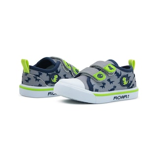 Foto 3 | Tenis Para Niño Bubble Gummers Dinosaurio Velcro Gris 13-17 Verde