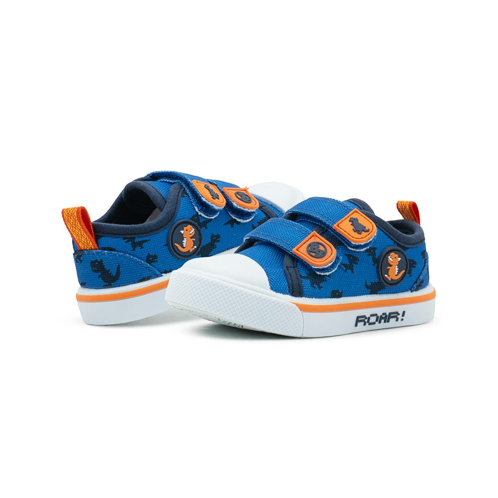 Foto 3 pulgar | Tenis Niño Bubble Gummers Dinosaurio Velcro Marino 13-17 Naranja