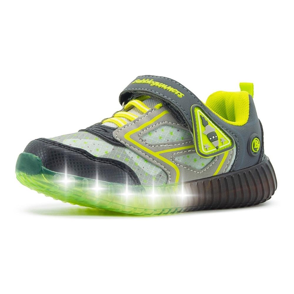 Foto 4 pulgar | Tenis Luces Niño Bubble Gummers Velcro Police Negro 14-20 Negro