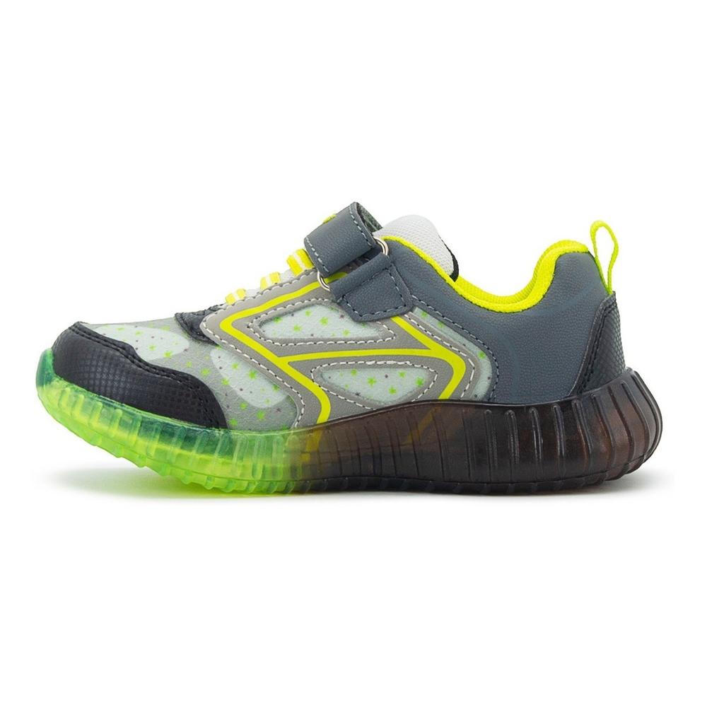 Foto 5 pulgar | Tenis Luces Niño Bubble Gummers Velcro Police Negro 14-20 Negro