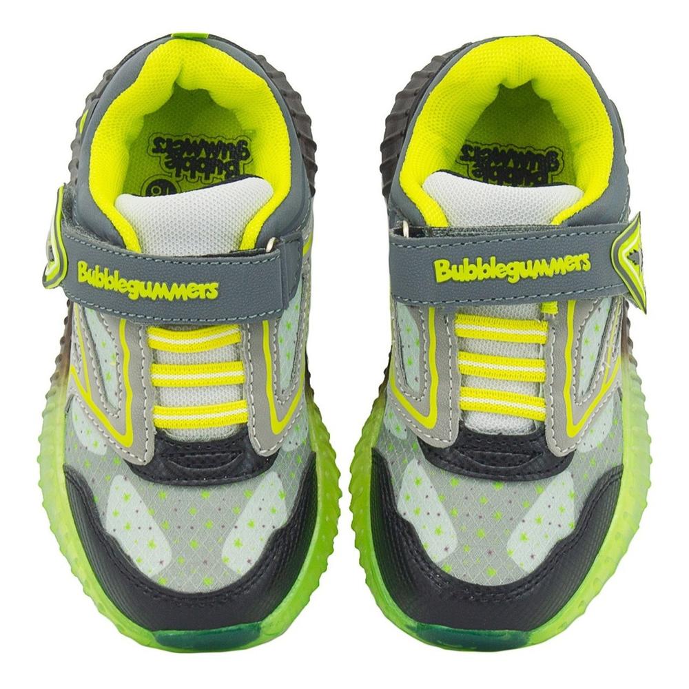 Foto 6 pulgar | Tenis Luces Niño Bubble Gummers Velcro Police Negro 14-20 Negro