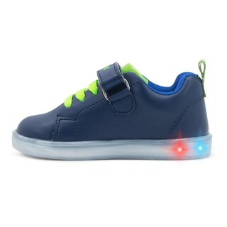 Foto 3 | Tenis Niño Luz Led Bubble Gummers Velcro Nimbus 14-19 Azul Marino