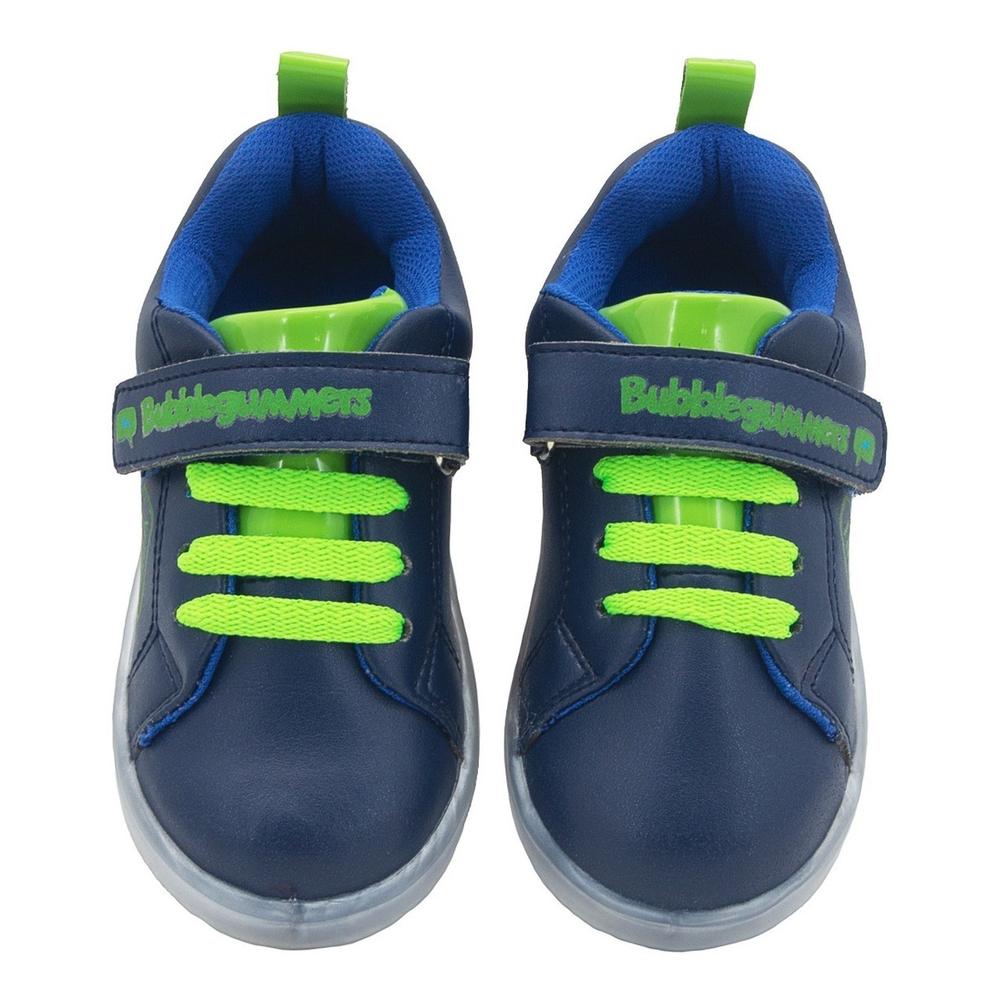 Foto 6 pulgar | Tenis Niño Luz Led Bubble Gummers Velcro Nimbus 14-19 Azul Marino