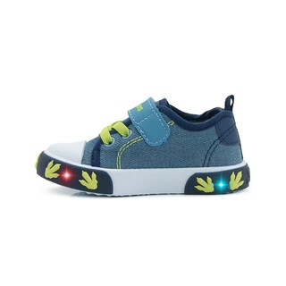 Foto 6 | Tenis Con Luces Bubble Gummers Para Niño Dinosaurios Azul Marino