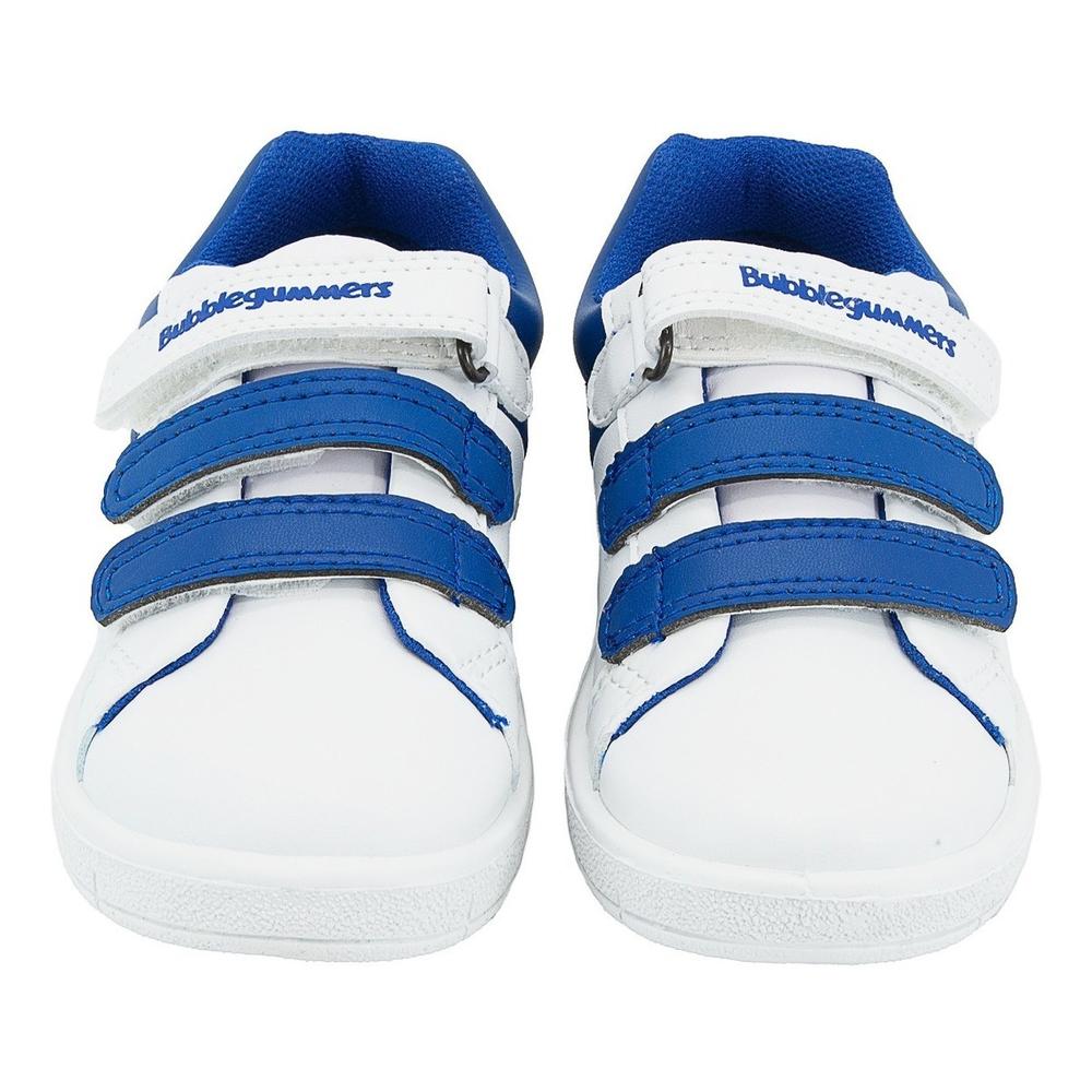 Foto 5 | Tenis Casual Niño Bubble Gummers Leon Blanco Azul 15-19 Blanco