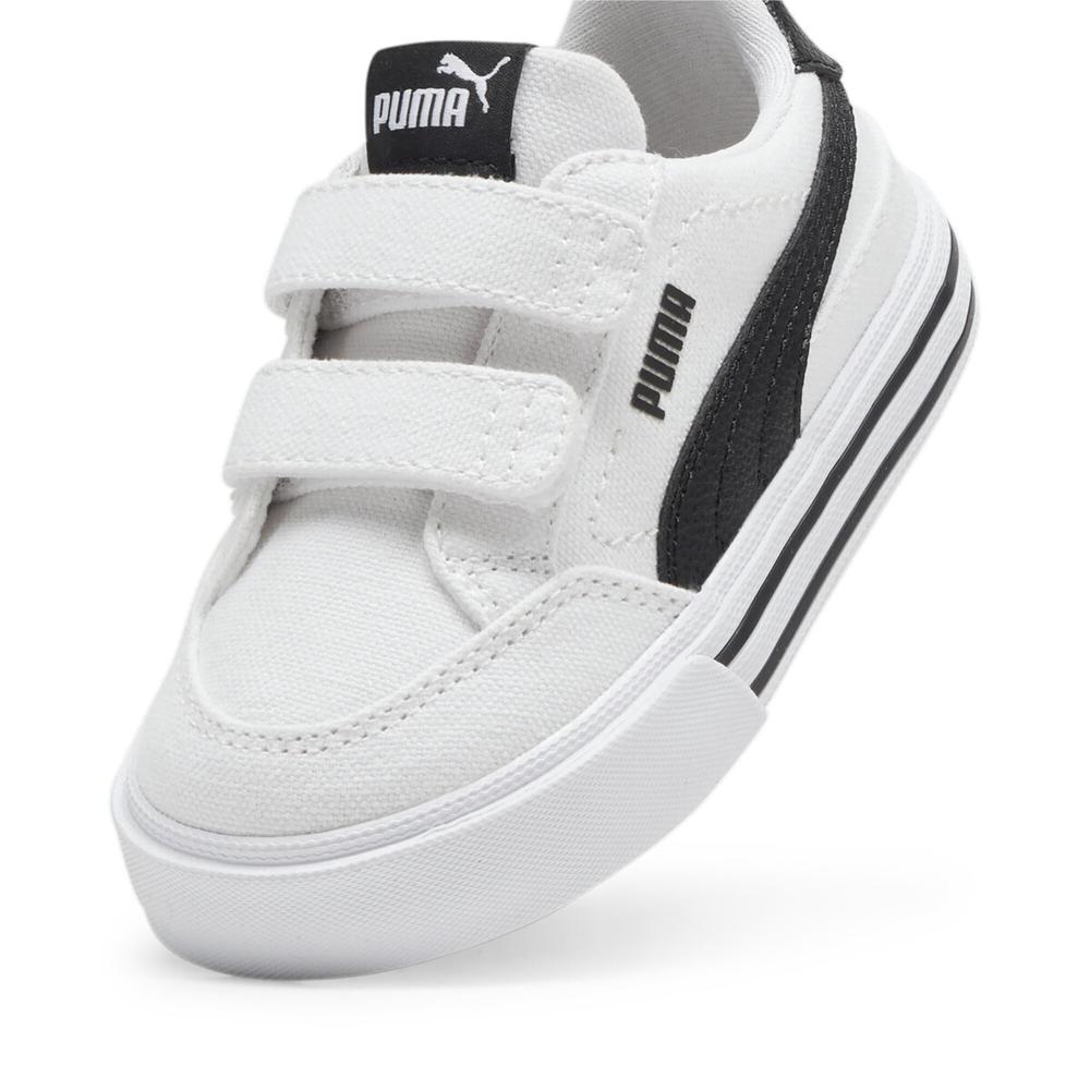 Foto 5 pulgar | Tenis Puma Court Classic Vulc Infantil Para Niño Blanco