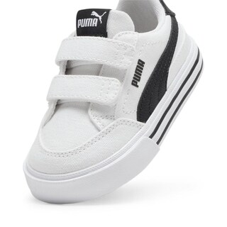 Foto 4 | Tenis Puma Court Classic Vulc Infantil Para Niño Blanco